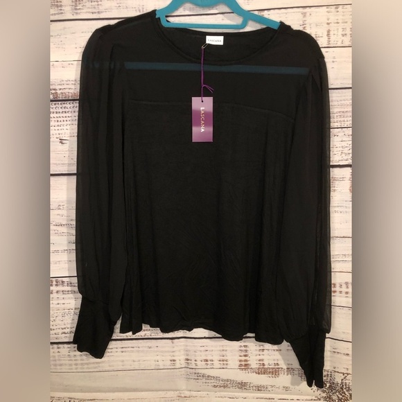 Lascana VENUS NWT Black Women's Top size 4/6 - Picture 3 of 14
